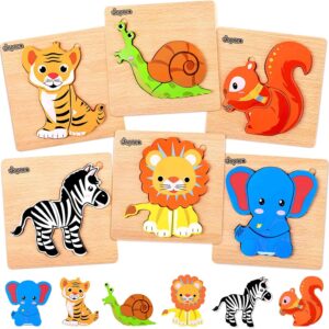Puzzles animaux en bois
