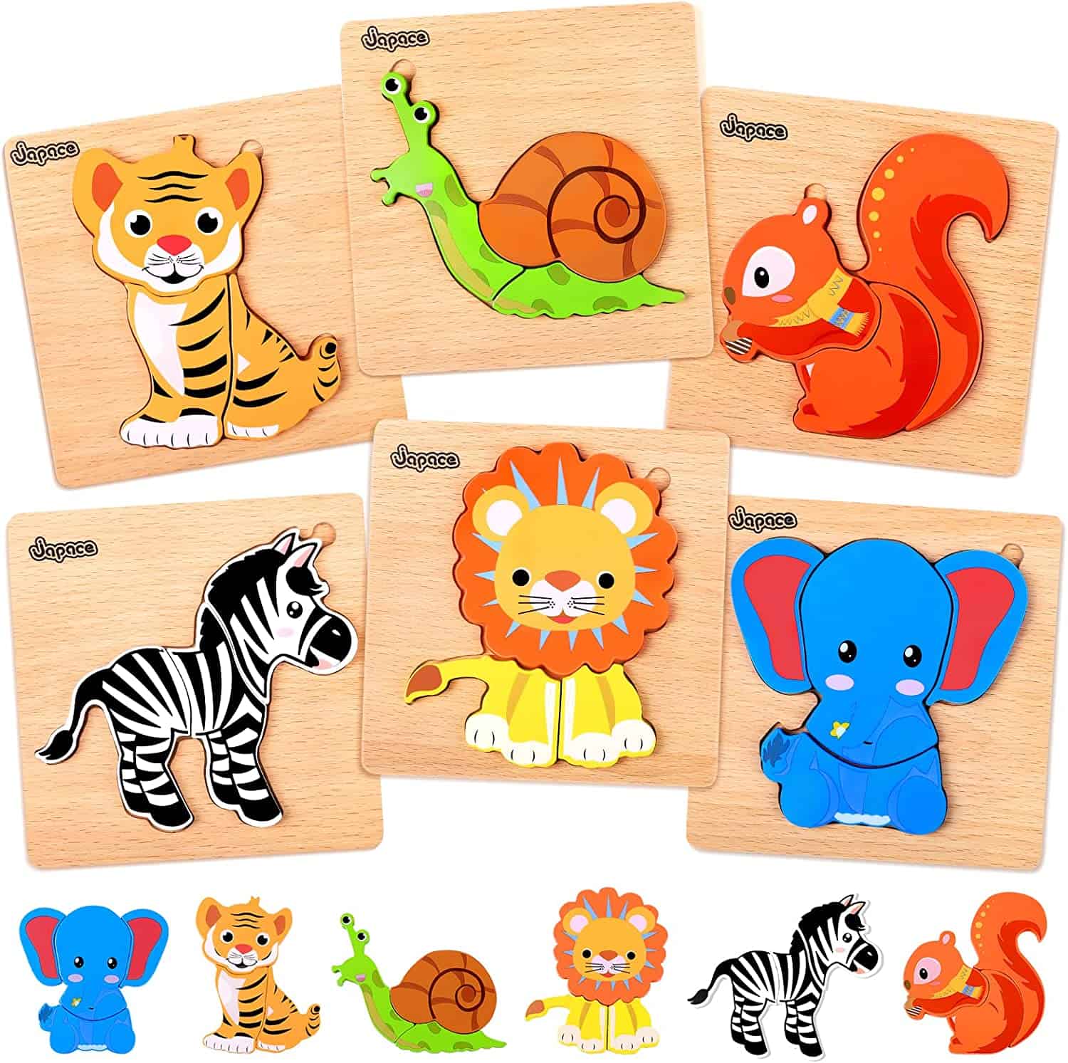 Puzzles animaux en bois Puzzles animaux en bois
