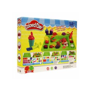 Colored clay 6 pièces