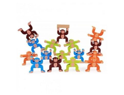 Jeux d'équilibre clown en bois