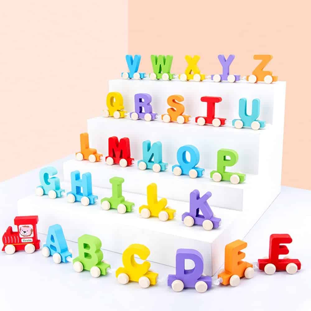 Jouet de train de lettres Jouet de train de lettres