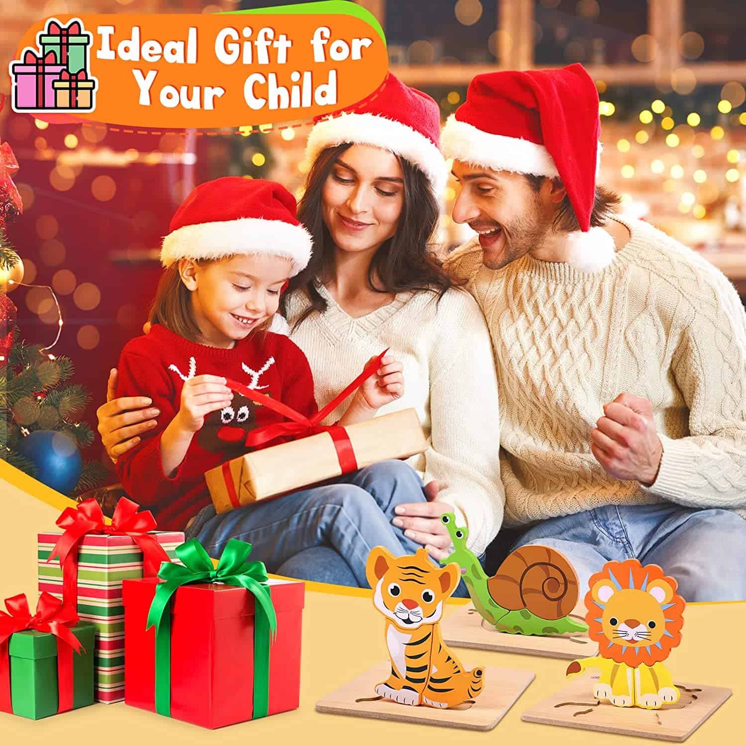 Puzzles animaux en bois Puzzles animaux en bois