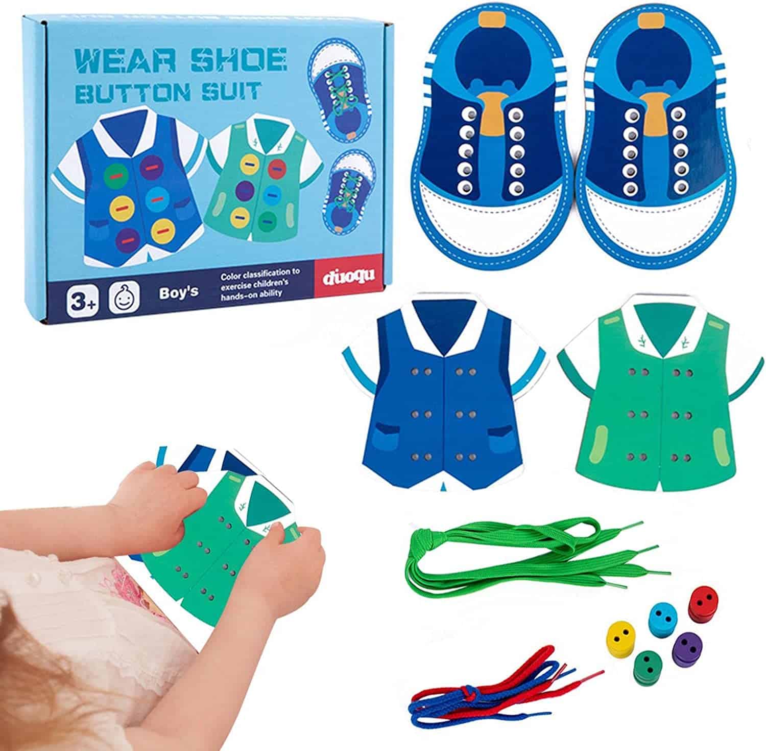 Jouet d’entraînement au laçage