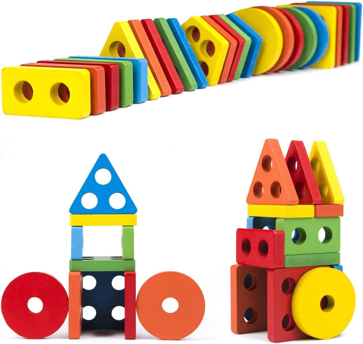 jeux empilage en bois