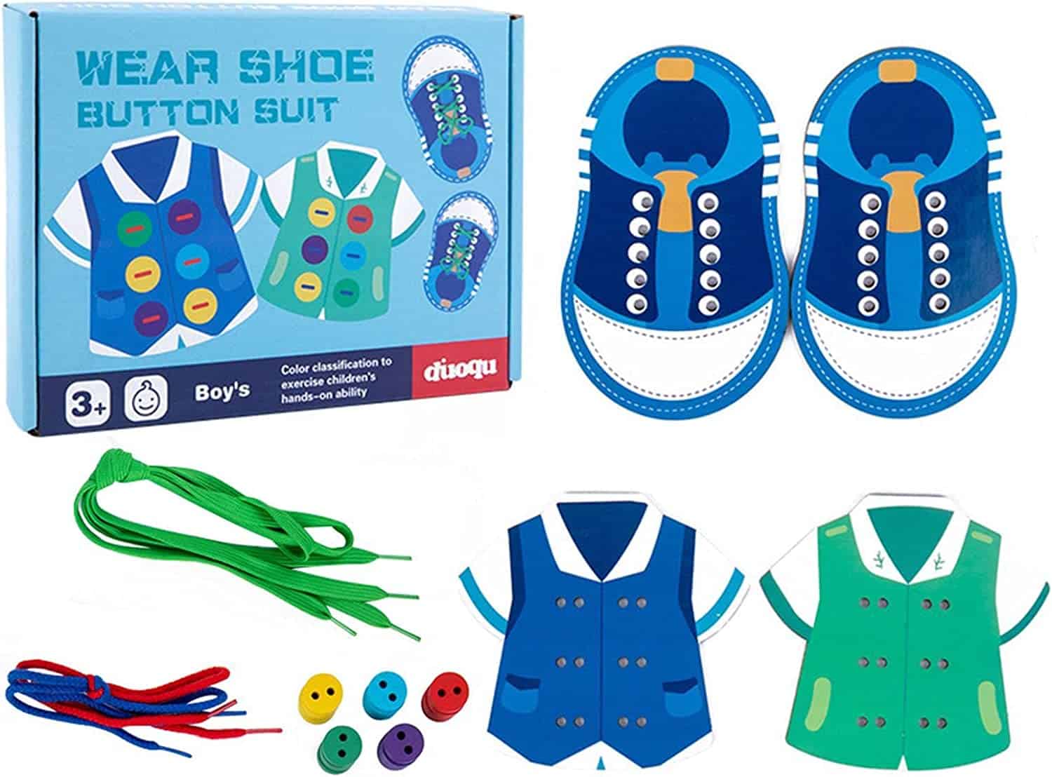 Jouet d’entraînement au laçage