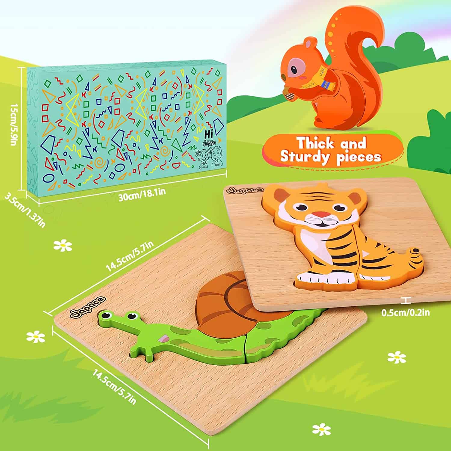 Puzzles animaux en bois Puzzles animaux en bois