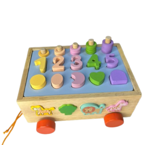 Jouets camion trieur de forme éducatifs en bois