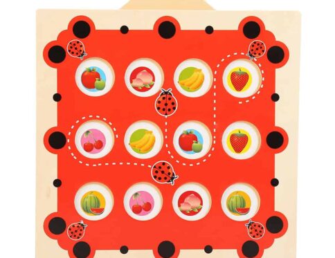 Jeu de correspondance de mémoire en bois