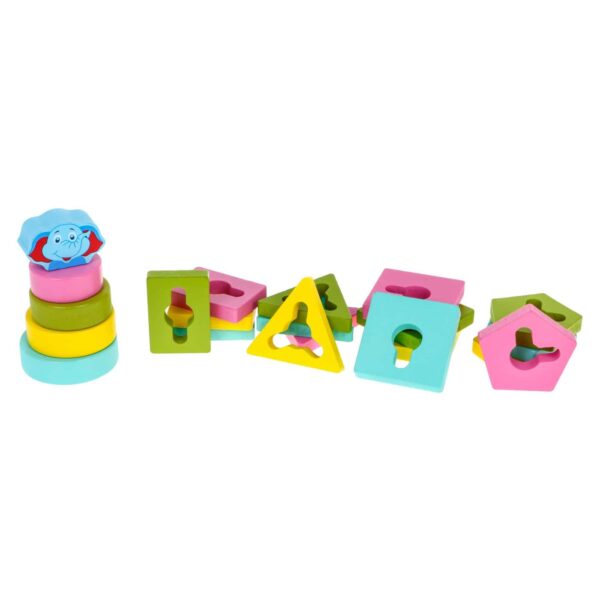 Edufun - Ef 21035 - Jeu En Bois Les Pétales - Logique Et Motricité Dès 3 Ans
