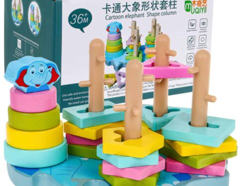 Puzzle bois à empiler