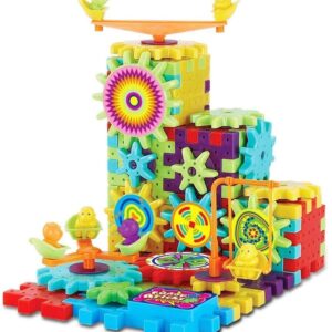 Ensemble de jouets de construction à engrenages motorisés