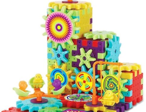 Ensemble de jouets de construction à engrenages motorisés