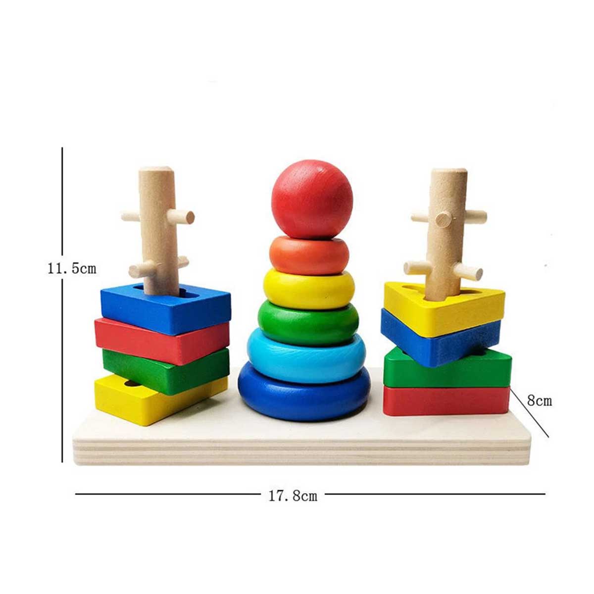 Tour arc-en-ciel à trois colonnes