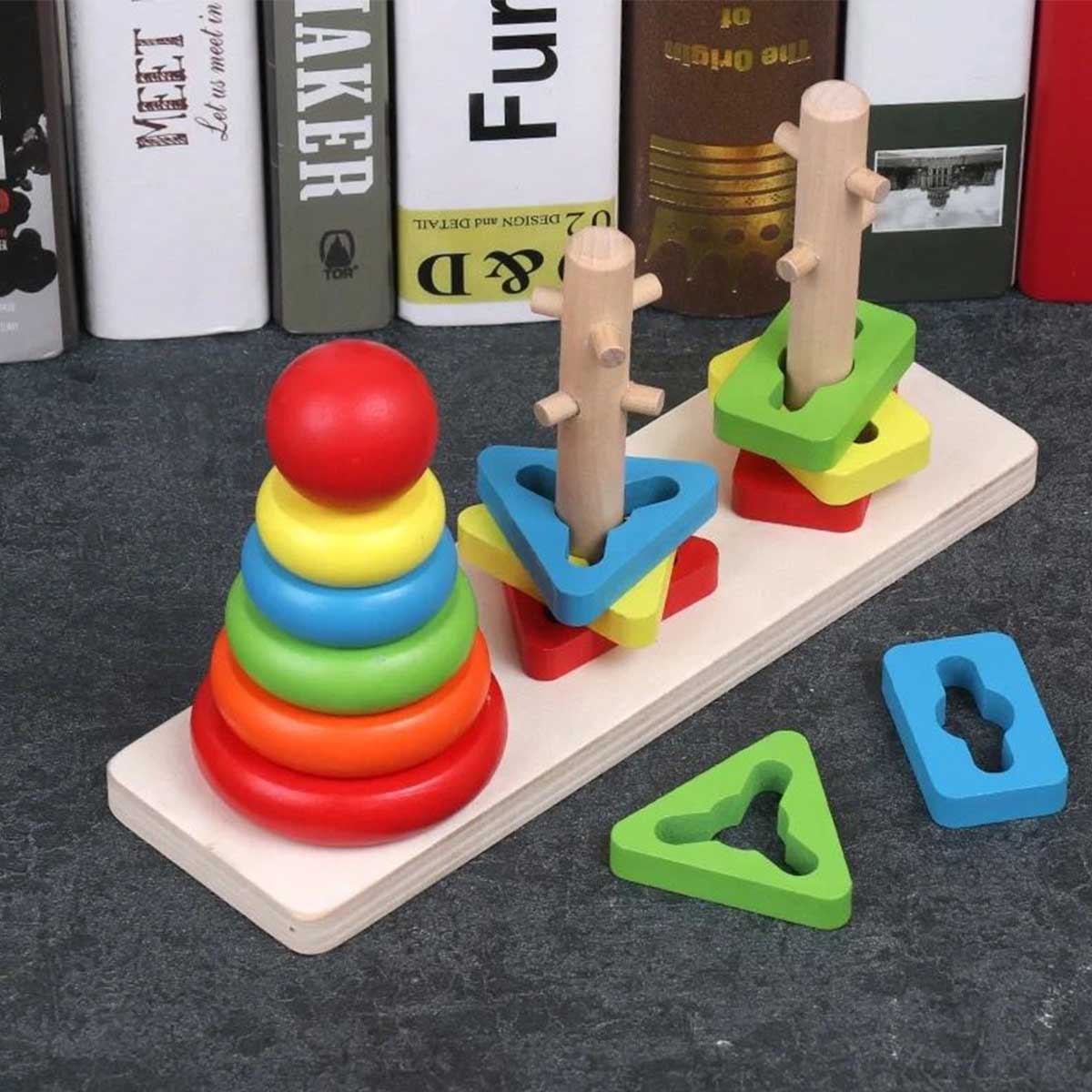 Tour arc-en-ciel à trois colonnes