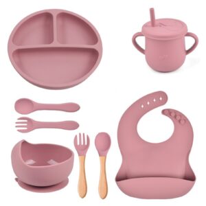 Set repas en silicone 8 pièces